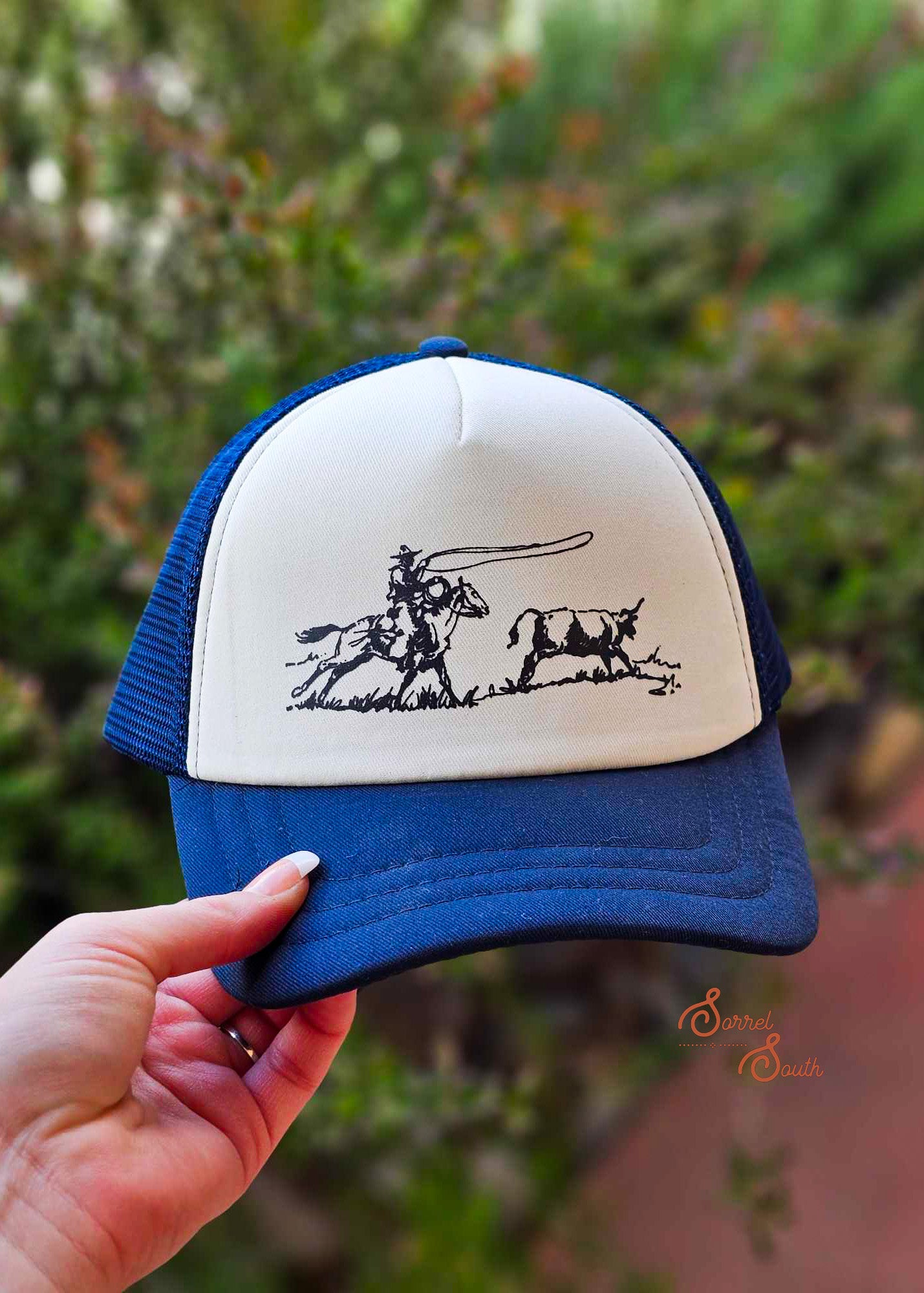 HAT/POCKET Black Ranch Roper Screenprint Transfer screenprint transfer Sorrel South