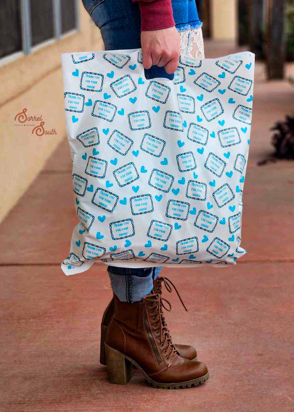 16" x 18" Thank You Buckle Shopping Bags Shopping Bags Sorrel South