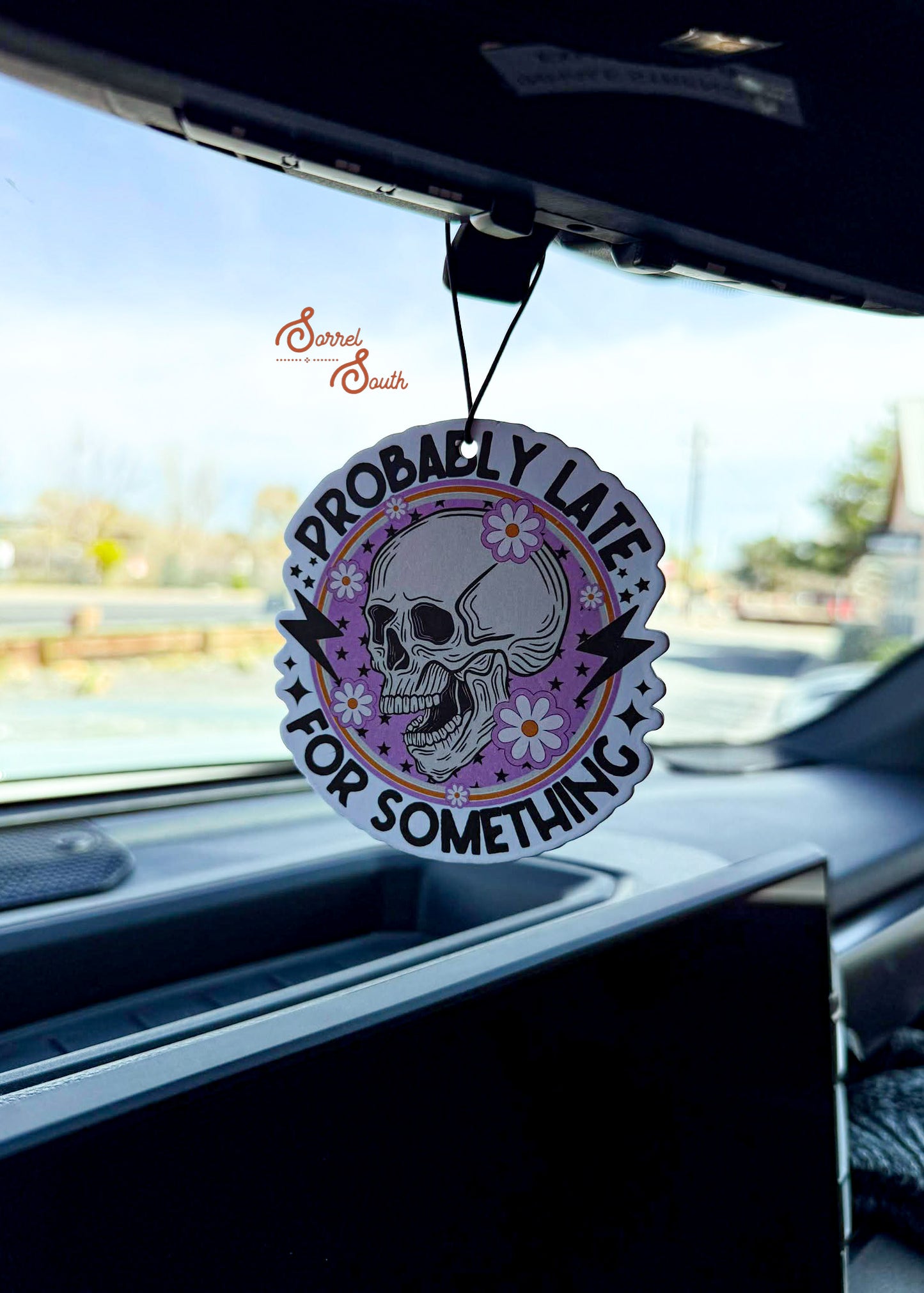 Probably Late For Something Air Freshener - Coffee car air freshener Sorrel South