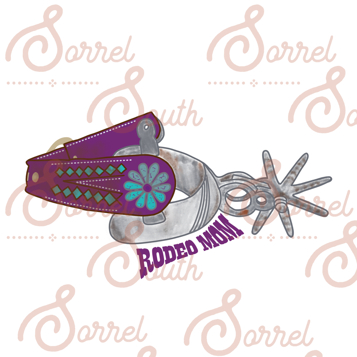 Rodeo Mom Western Spur PNG Design