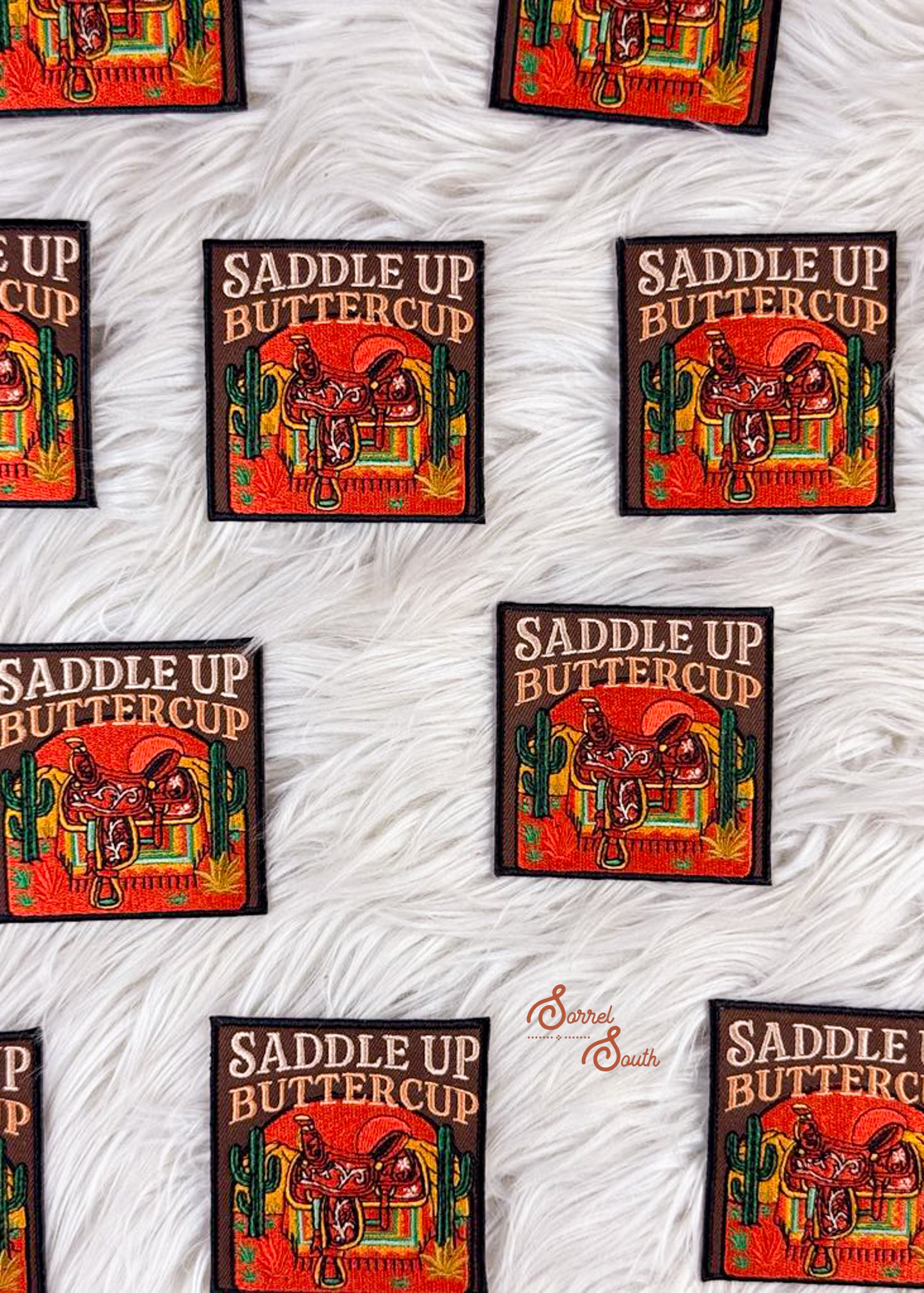 Brown Saddle Up Buttercup Patch adhesive patch Sorrel South