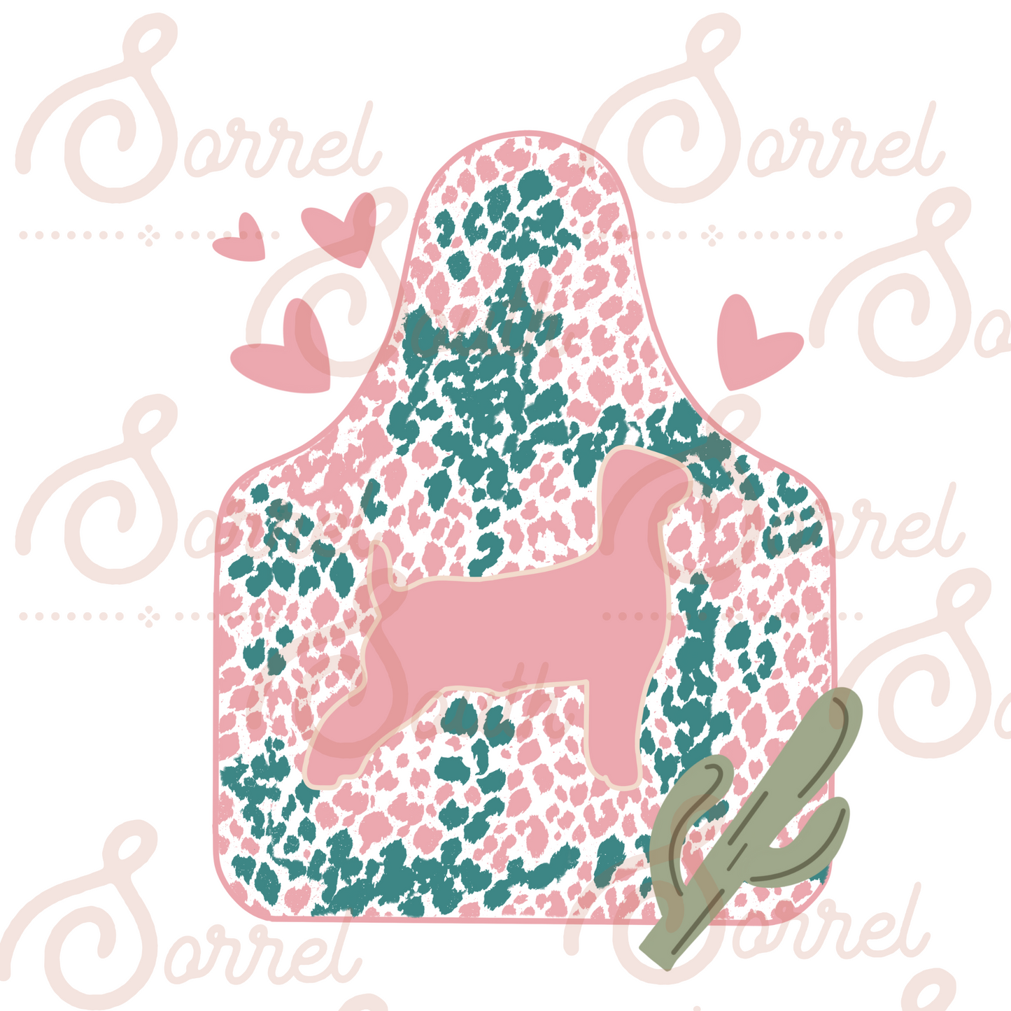 Sweetheart Ear Tag Show Goat PNG Design PNG Western Design Sorrel South