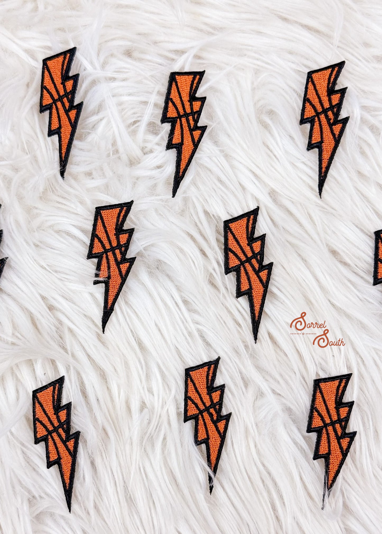 Basketball Lightning Bolt Patch