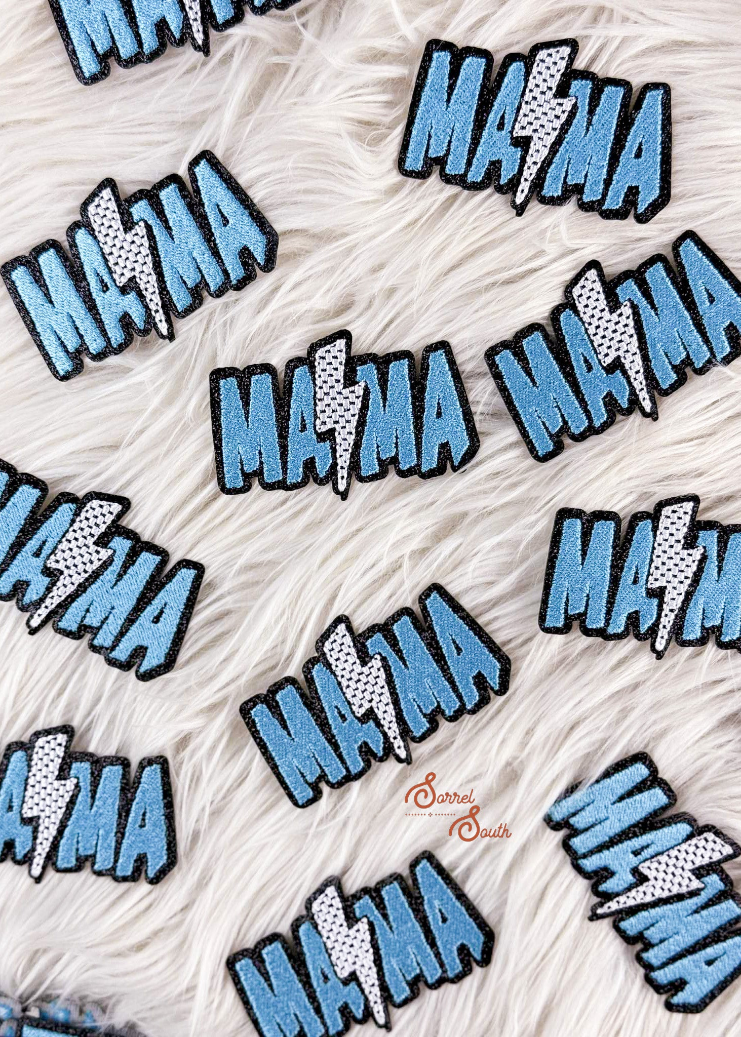 Blue Mama Lightning Bolt Patch adhesive patch Sorrel South