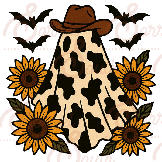 Cowprint Ghost PNG PNG Western Design Sorrel South