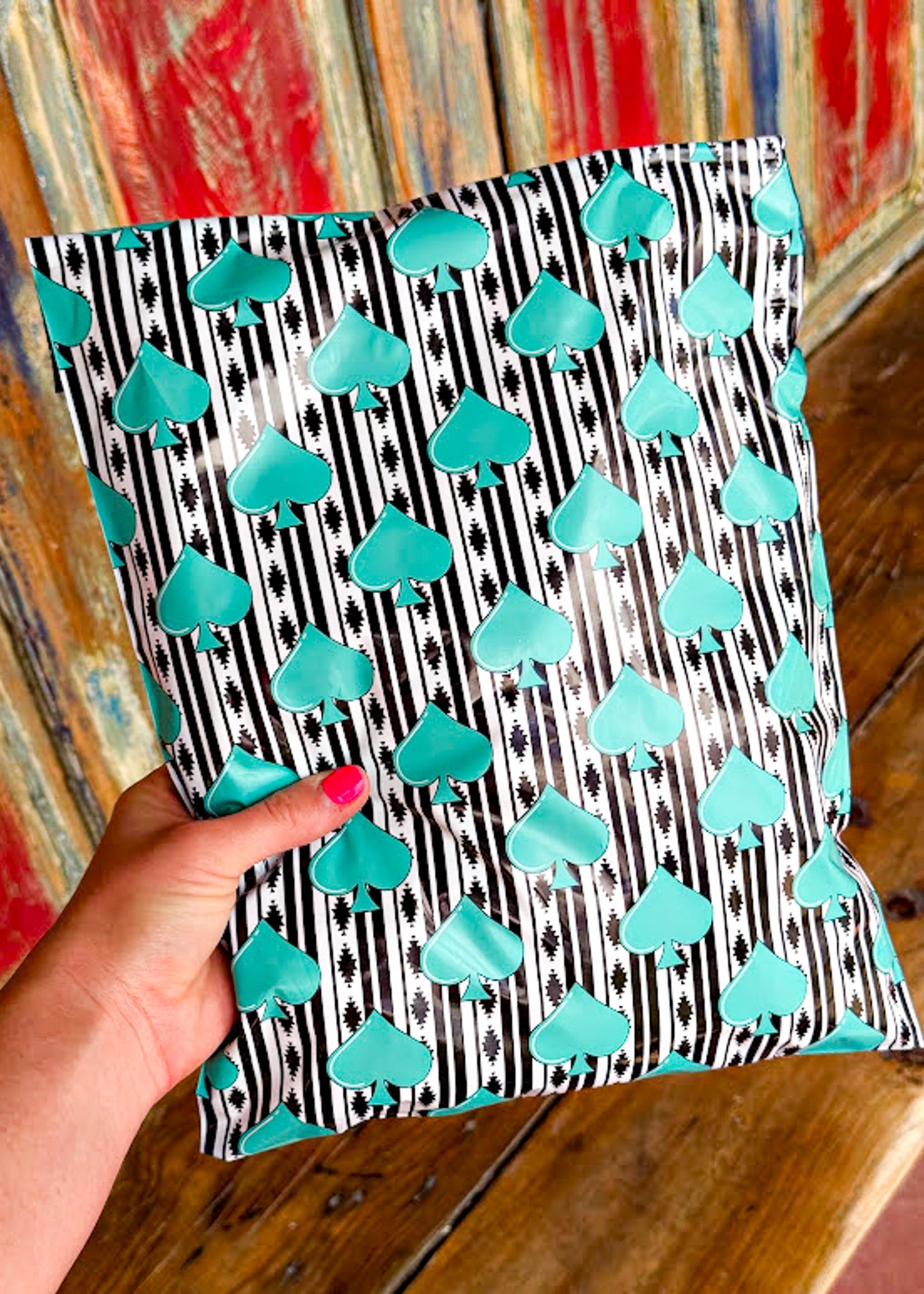 10" x 13" Aztec Spade Poly Mailers