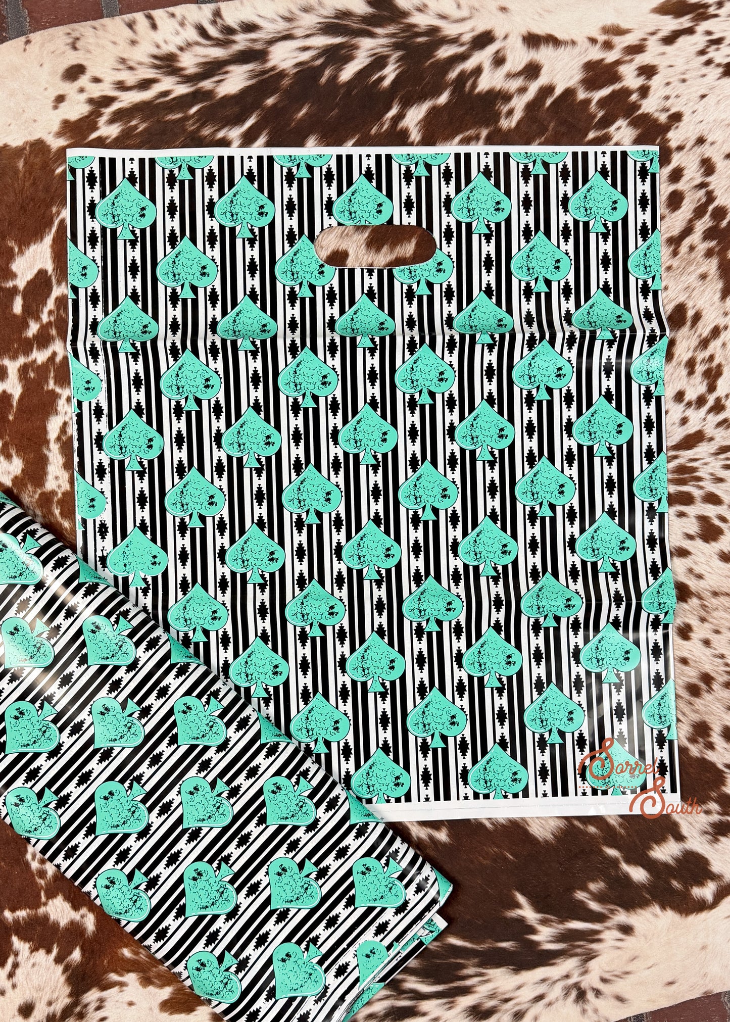 16" x 18" Aztec Spade Shopping Bags