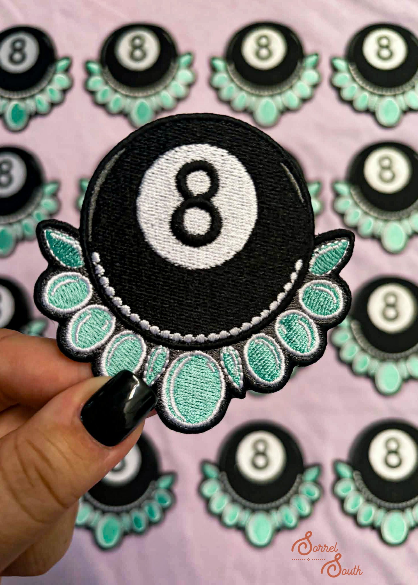 Turq 8 Ball adhesive patch Sorrel South