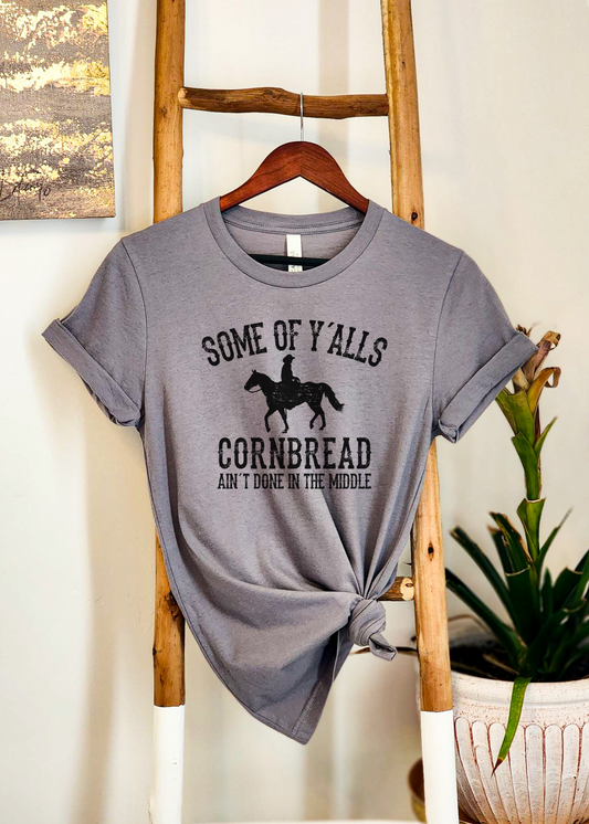 Y'alls Cornbread Short Sleeve Graphic Tee [4 colors]