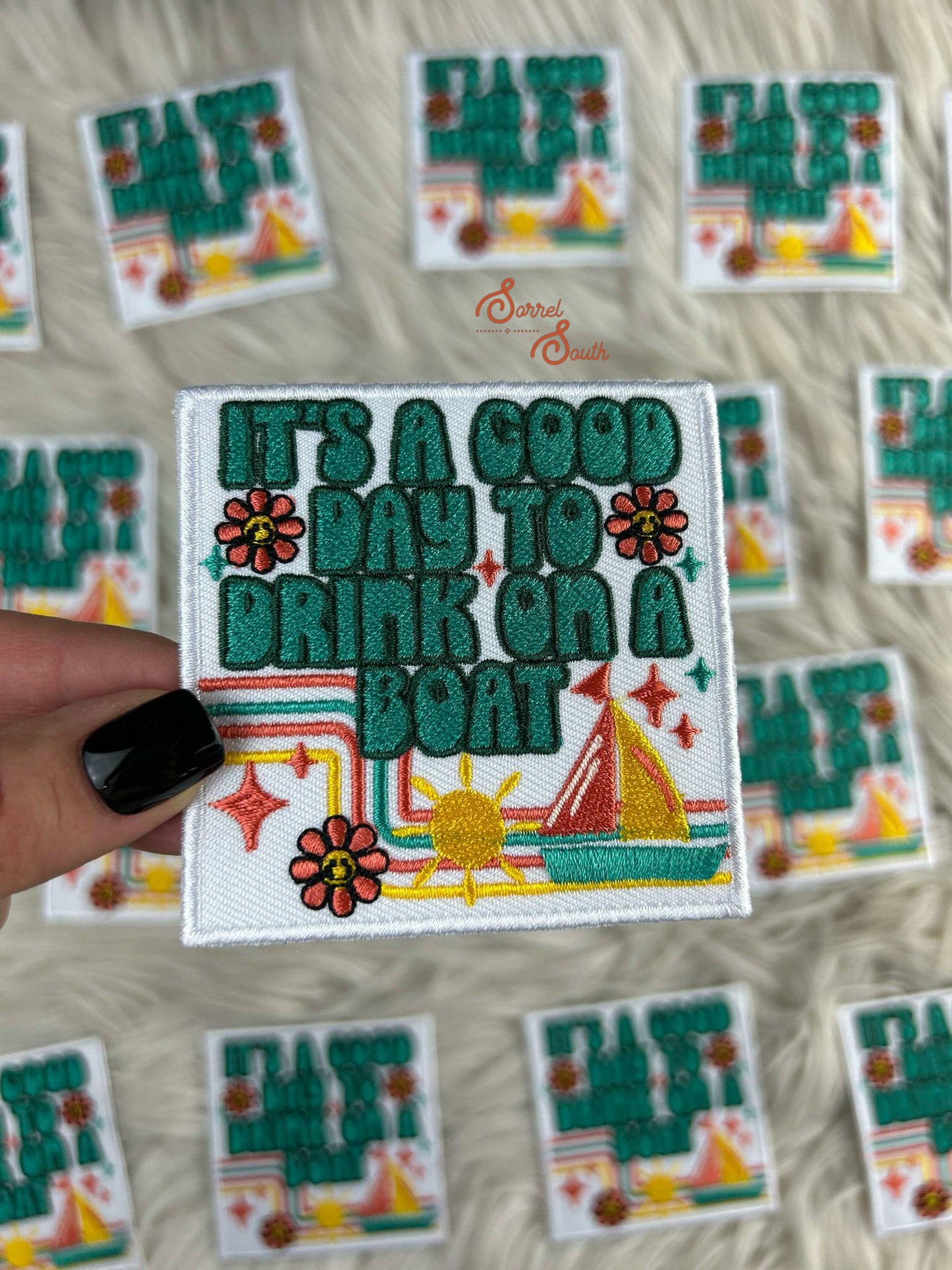 Drink On A Boat Patch adhesive patch Sorrel South