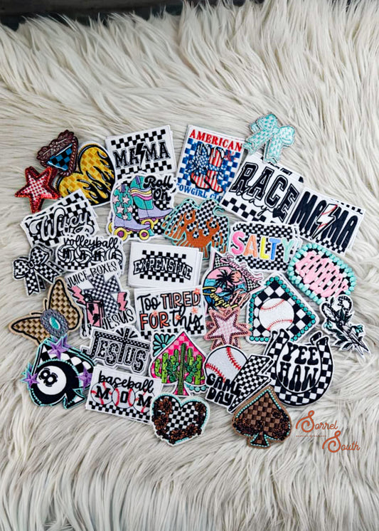 All Things Checkered Patch Bundle - Pack of 62 Patch Bundles Sorrel South