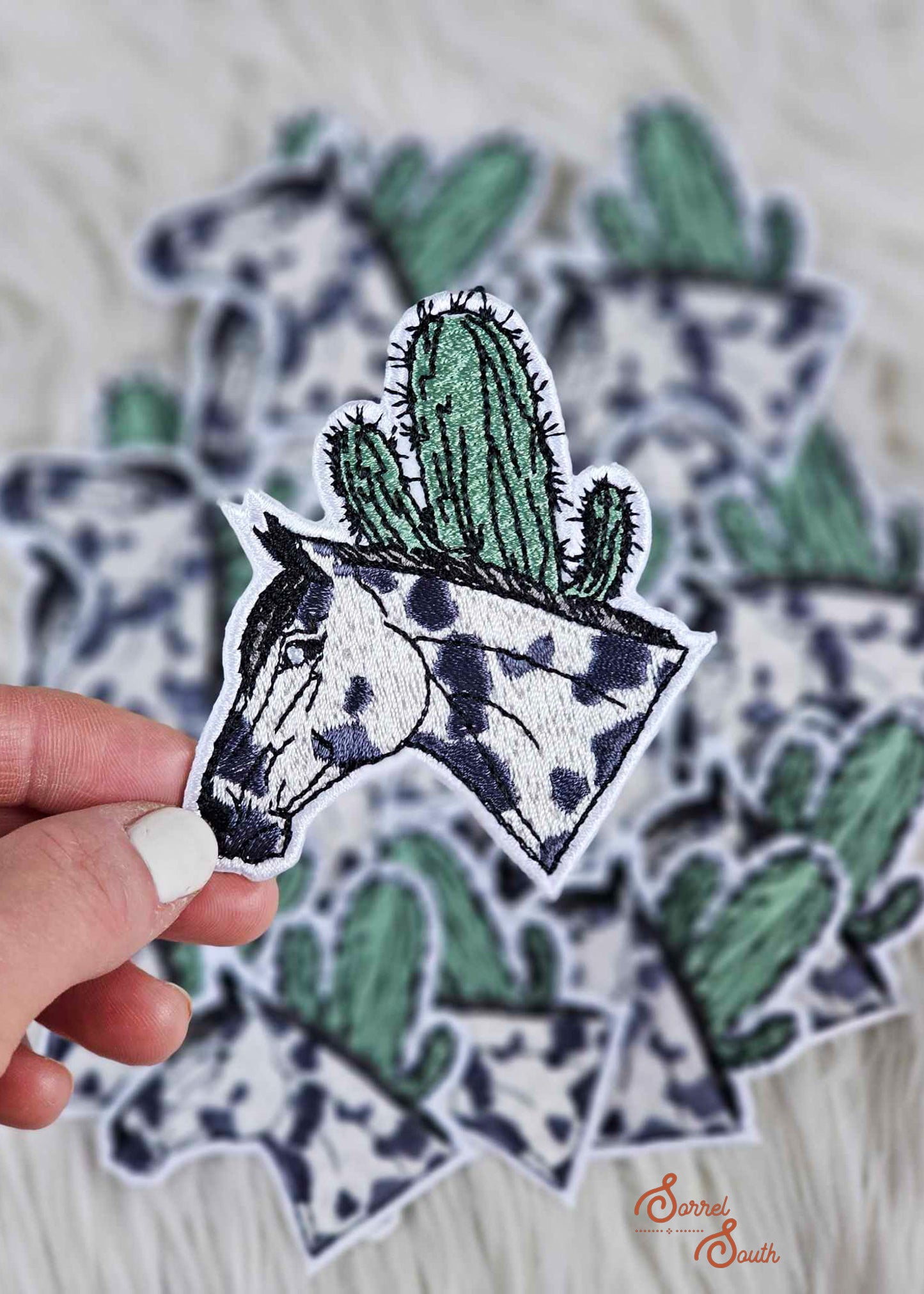 Appy Cactus Patch, wholesale iron on patch