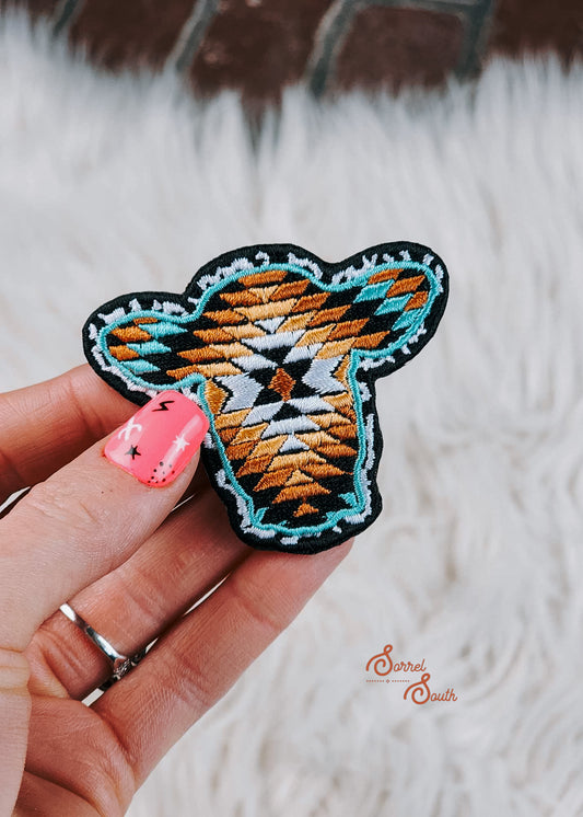 Aztec Cow Adhesive Patch