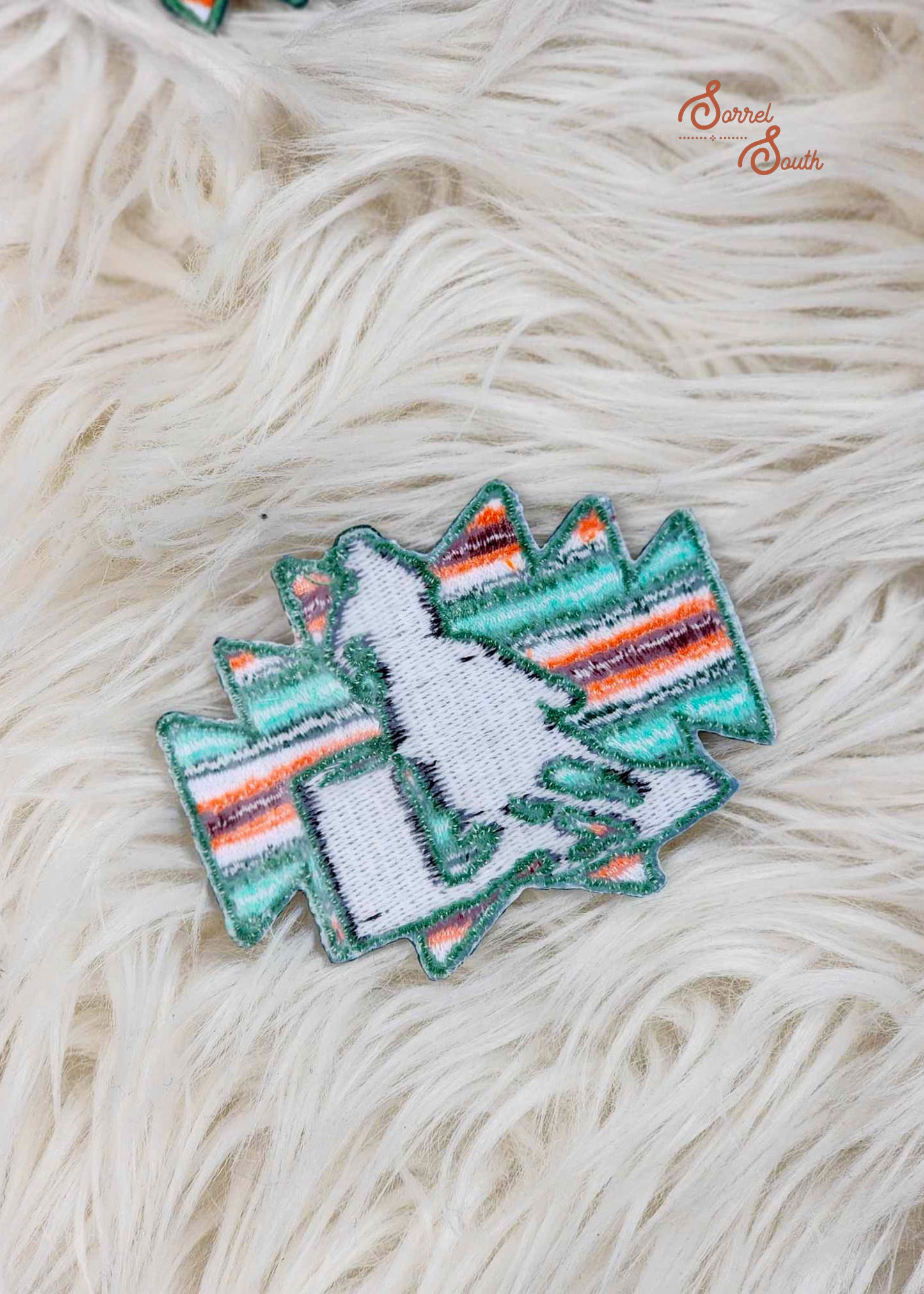 Aztec Serape Barrel Racer Adhesive Patch