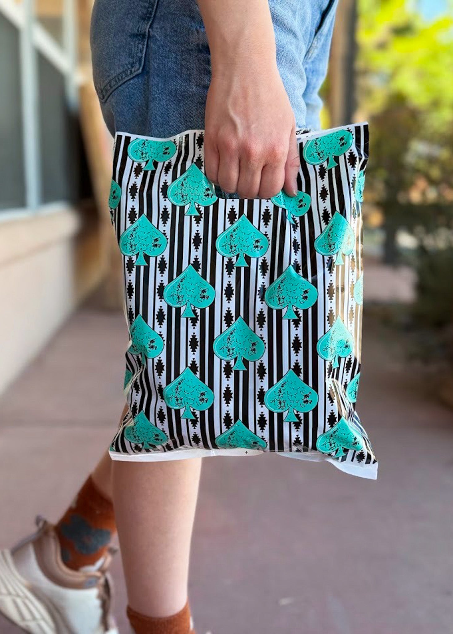 10" x 13" Aztec Spade Shopping Bags Shopping Bags Sorrel South
