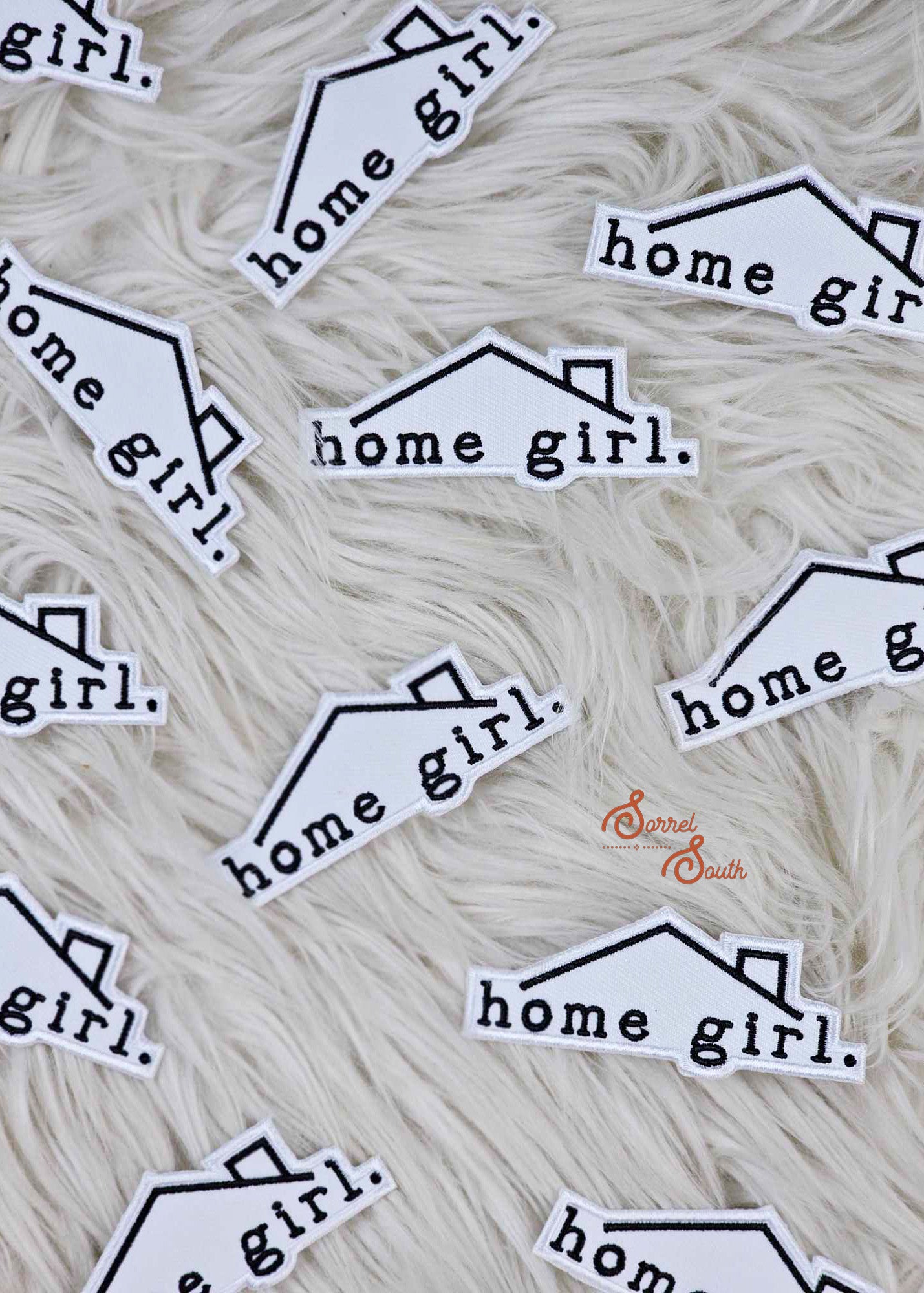 Black & White Home Girl Patch, wholesale iron on patch