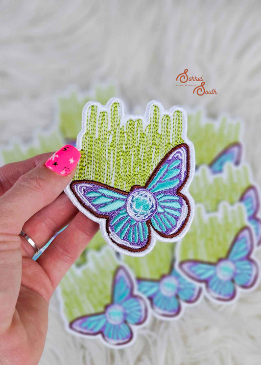 Butterfly Cactus Patch, wholesale iron on patches