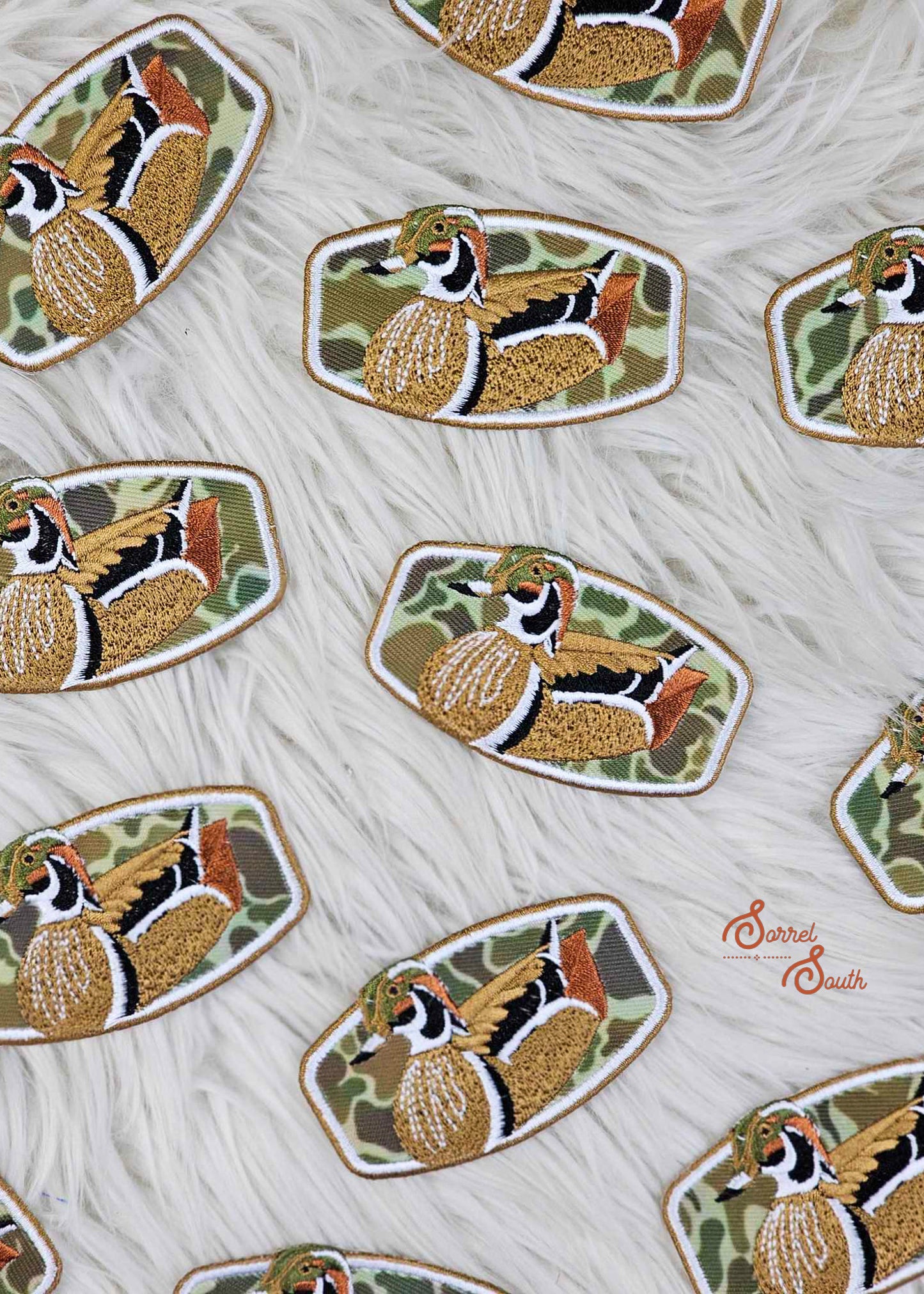 Camo Duck Patch, wholesale iron on patch, duck hunting patch