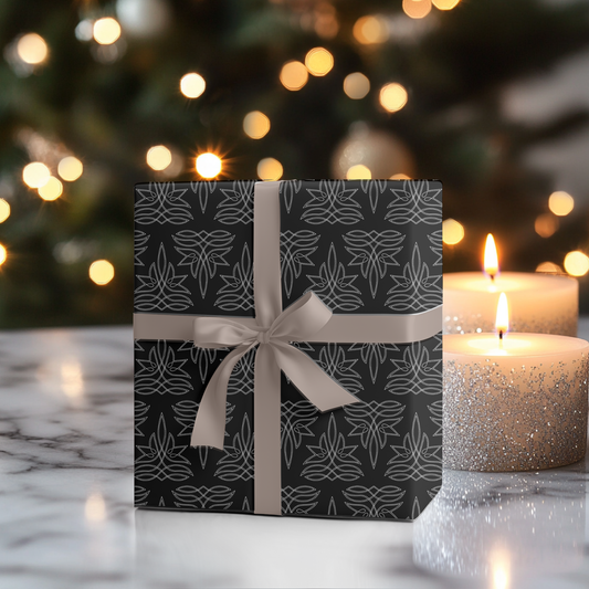 PRE-ORDER Black Boot Stitch Wrapping Paper 96" x 30" Wrapping Paper Sorrel South