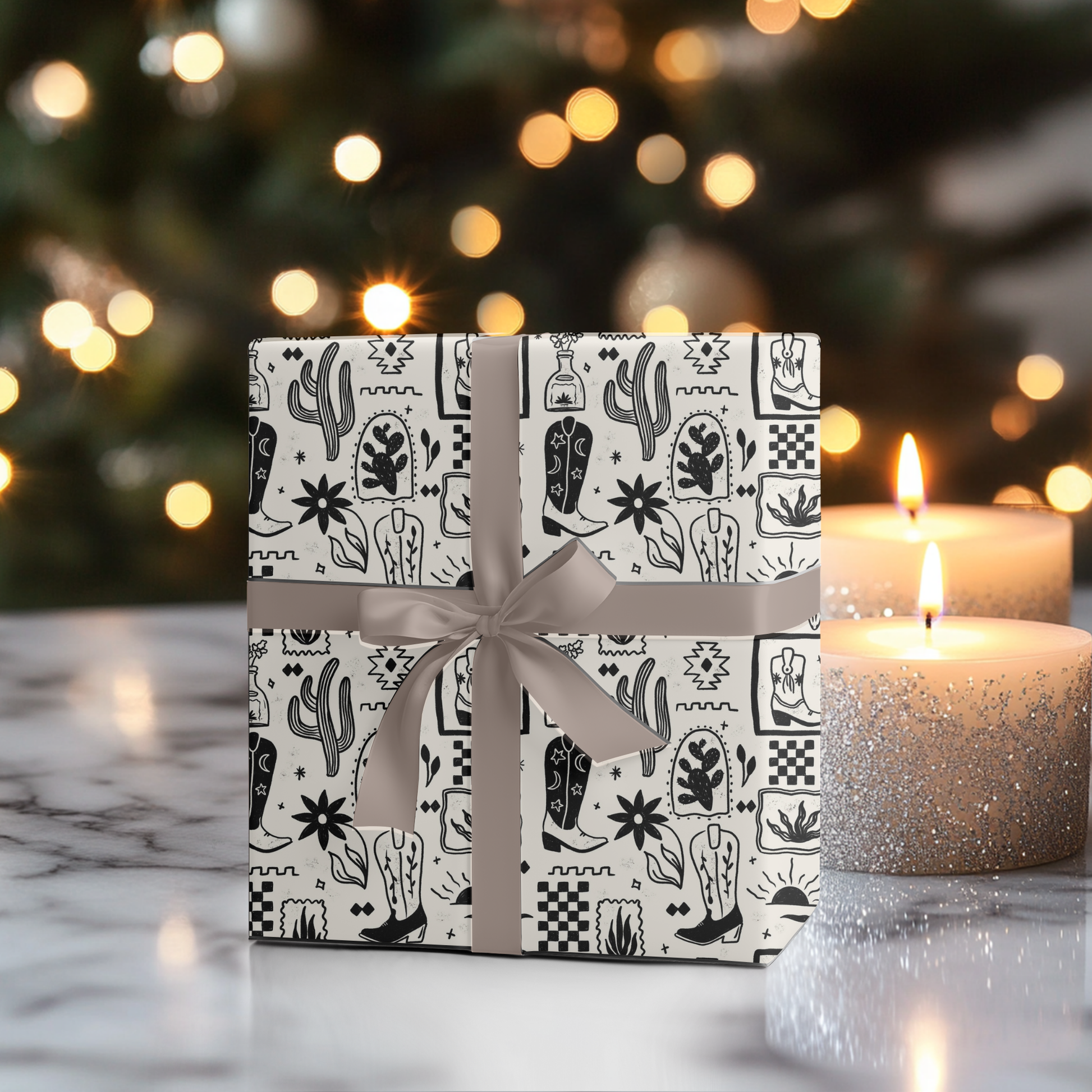 PRE-ORDER Desert Doodle Wrapping Paper 96" x 30" Wrapping Paper Sorrel South