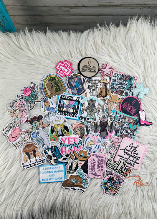 Cowgirl Patch Bundle - Pack of 74 Patch Bundles Sorrel South