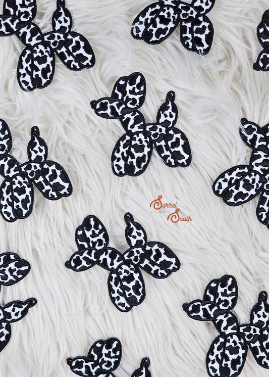 Cowprint Balloon Dog Patch