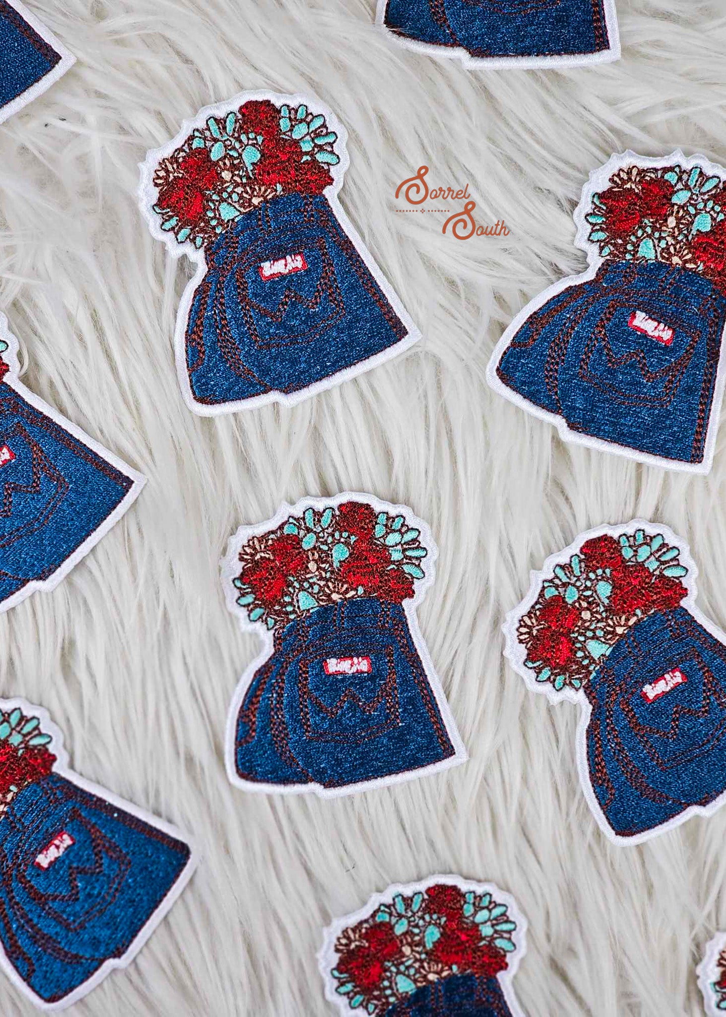 Denim Girl Patch, wholesale iron on patch