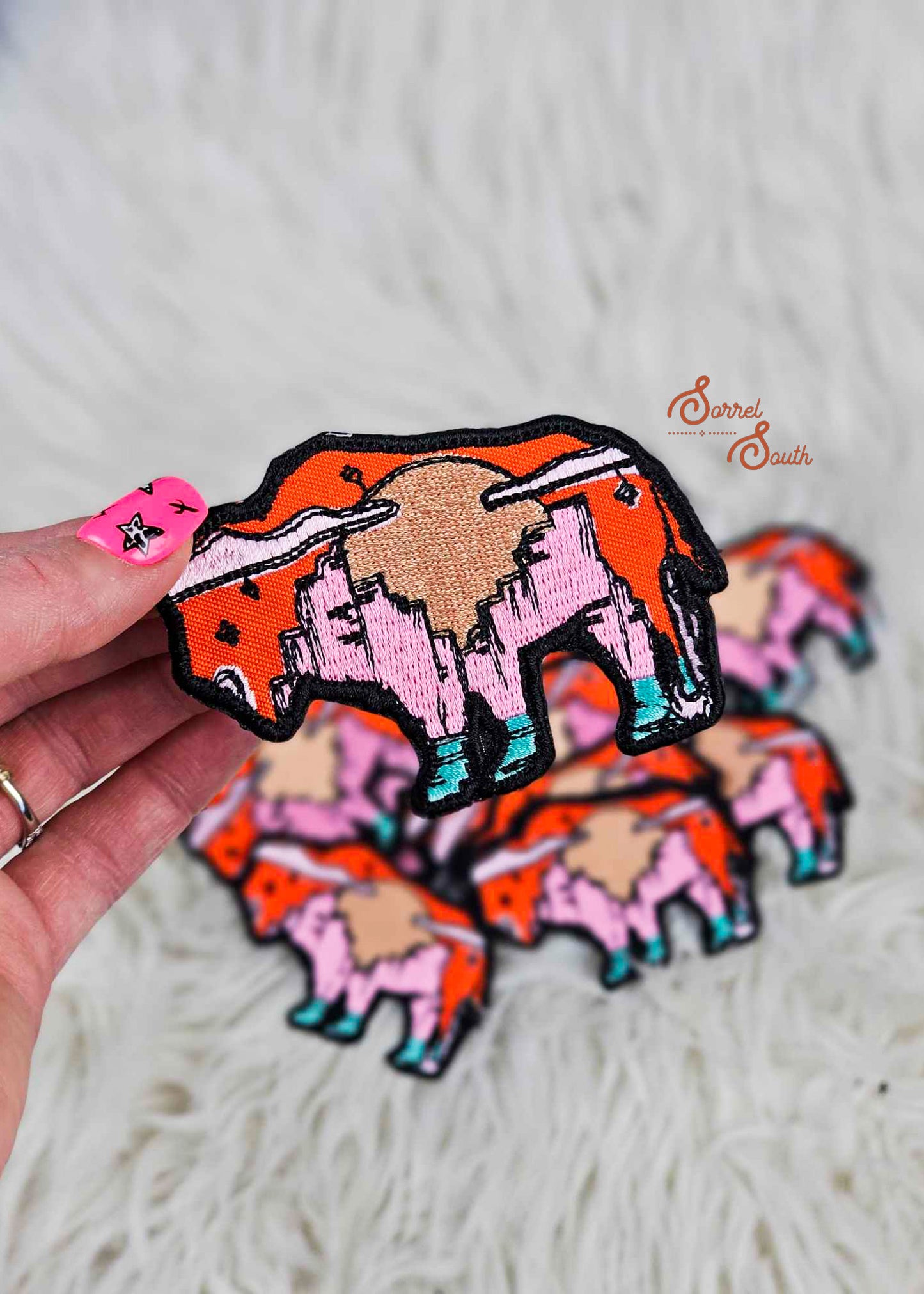 Desert Buffalo Patch, wholesale iron on patch