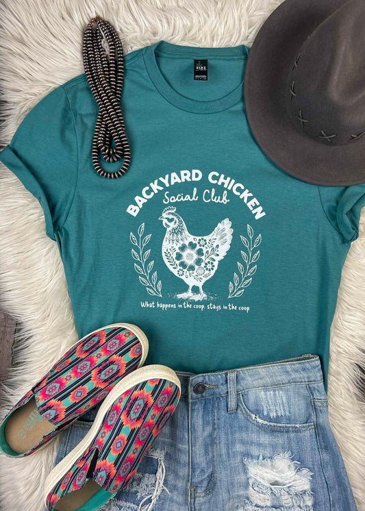 Backyard Chicken Social Club Screenprint Transfer screenprint transfer Sorrel South