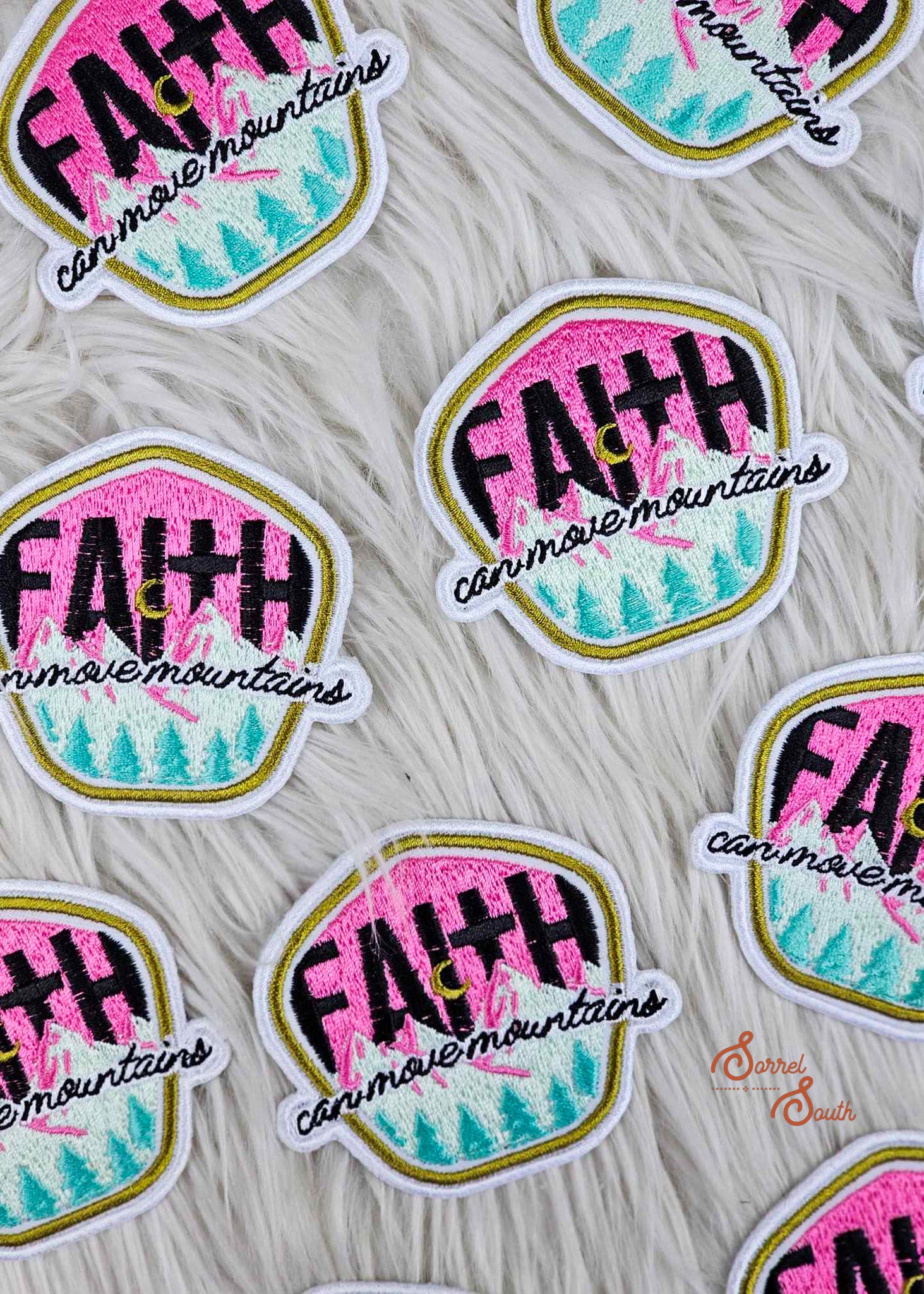 Faith Can Move Mountains Patch, wholesale iron on patch