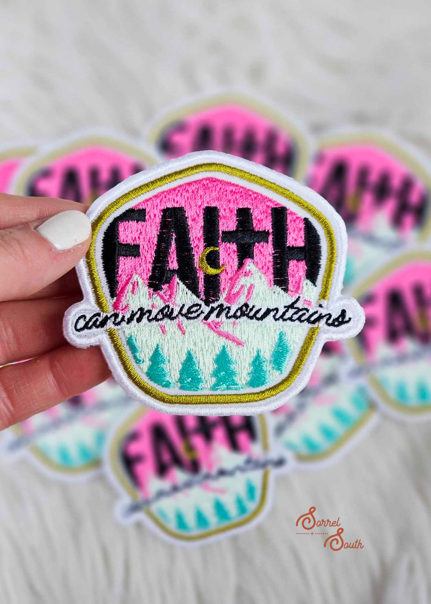 Faith Can Move Mountains Patch, wholesale iron on patch