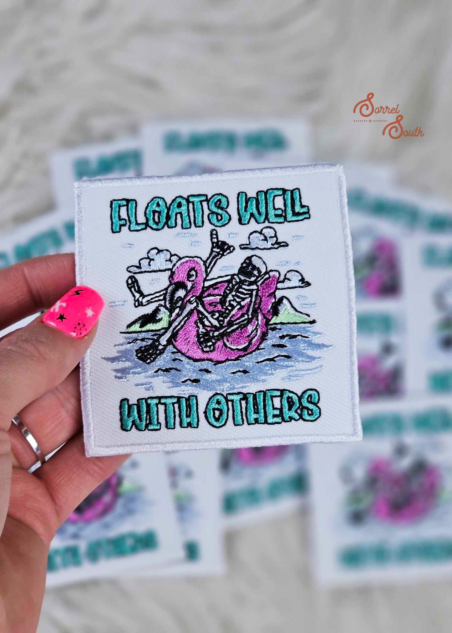 Floats Well With Others Patch, wholesale iron on patch