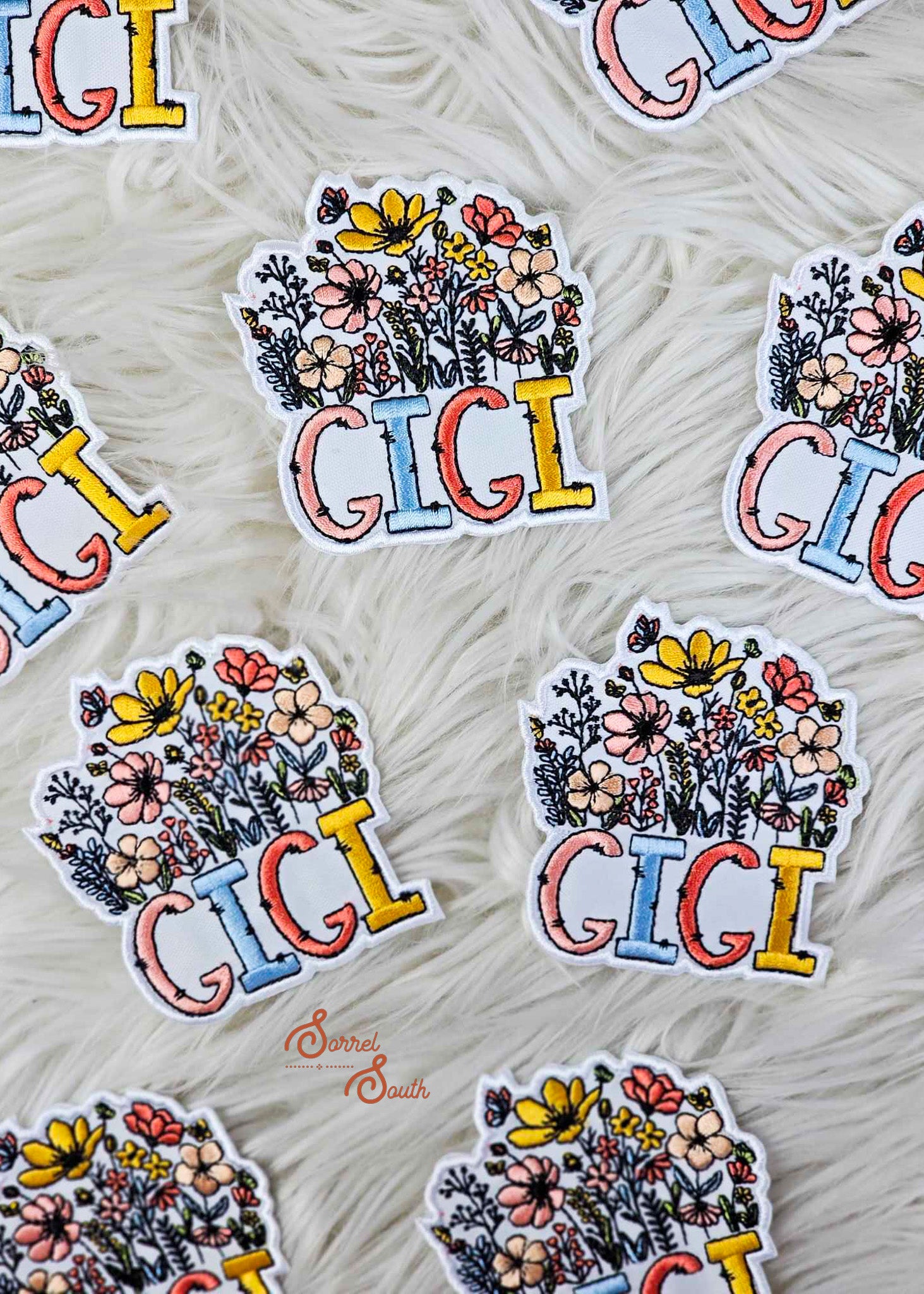 Floral GIGI Patch, wholesale iron on patch