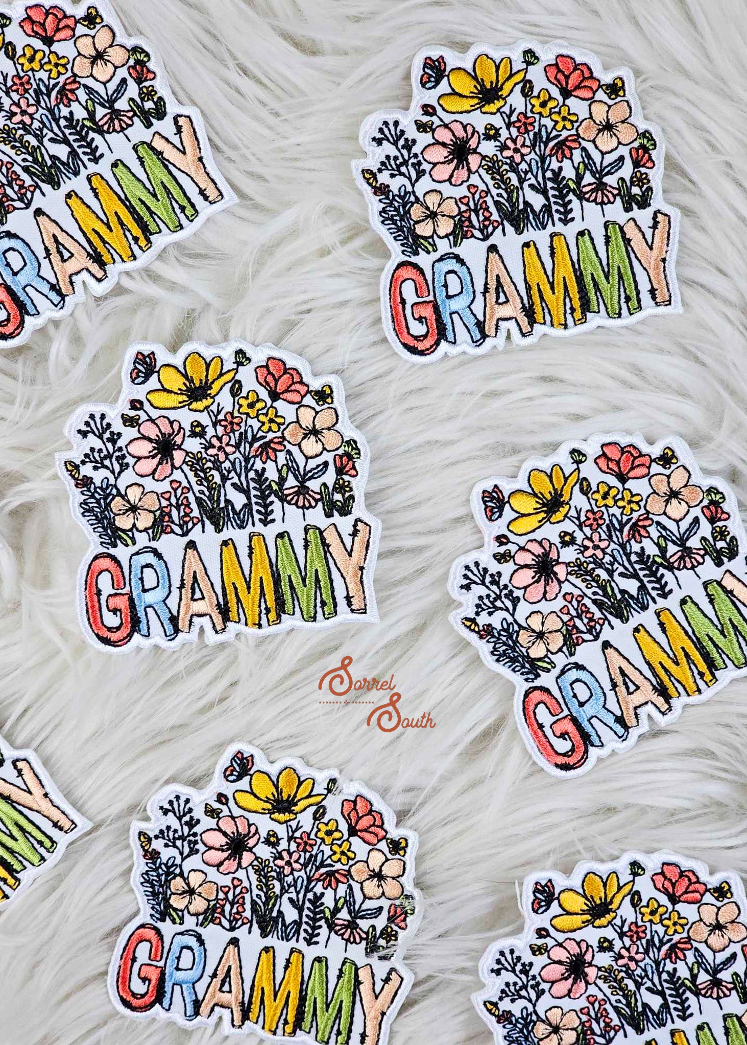 Floral GRAMMY Patch, wholesale iron on patch