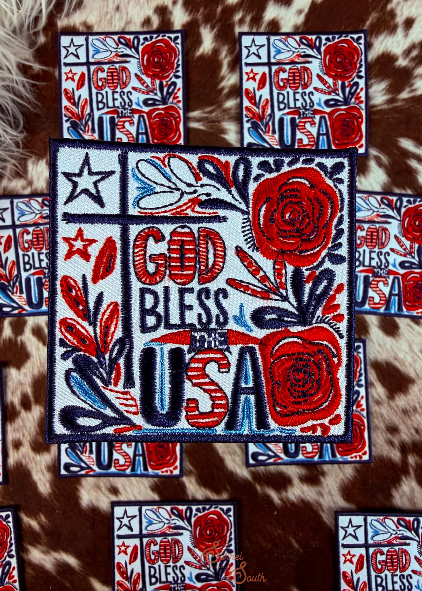 God Bless The USA Patch adhesive patch Sorrel South