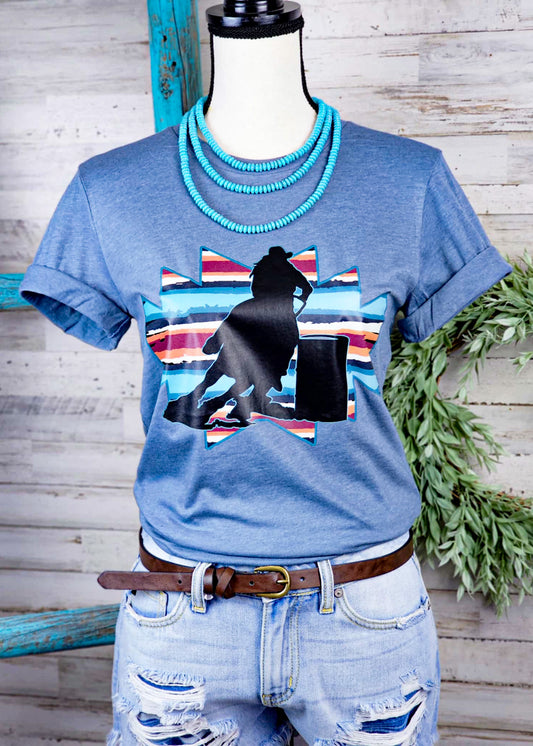 Serape Barrel Racer Screenprint Transfer screenprint transfer Sorrel South