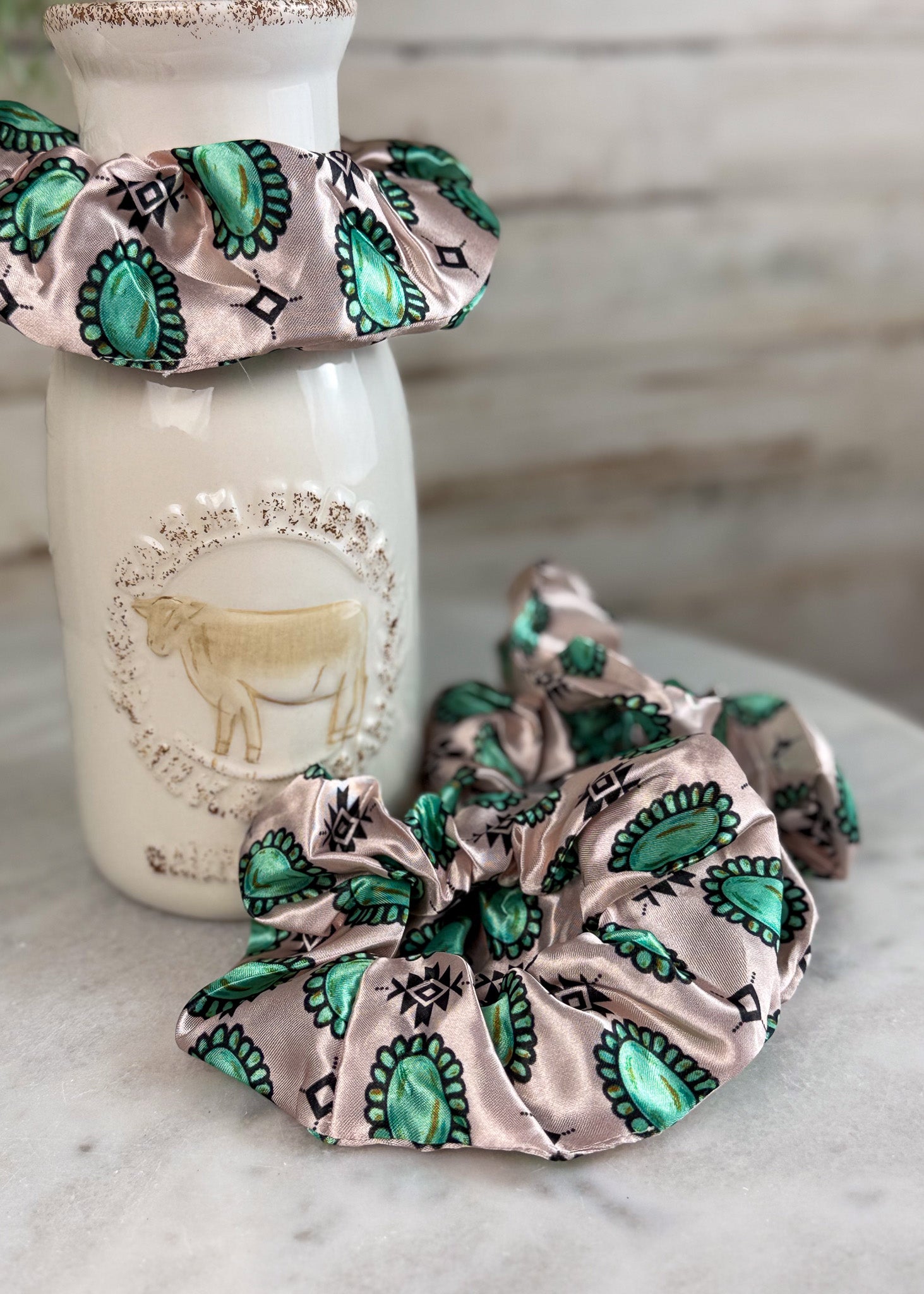 Concho Stone Silky Scrunchie Scrunchie Sorrel South