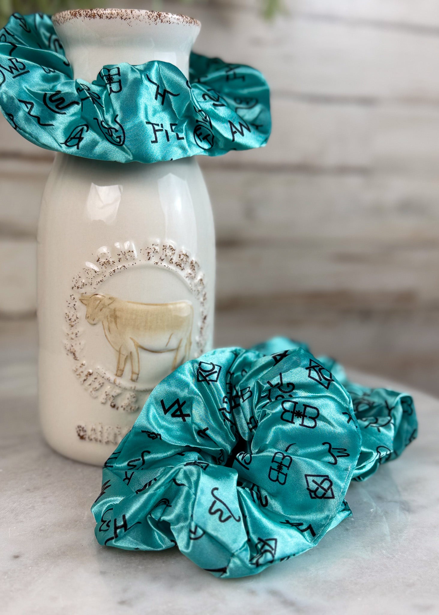 Turquoise Brands Silky Scrunchie Scrunchie Sorrel South