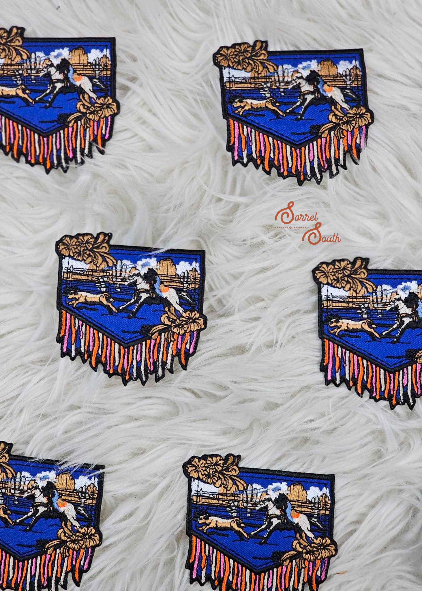 Jean Pocket Breakaway Roper Patch, western iron on patches