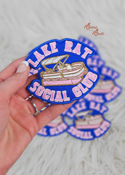 Lake Rat Social Club Patch, iron on patch 