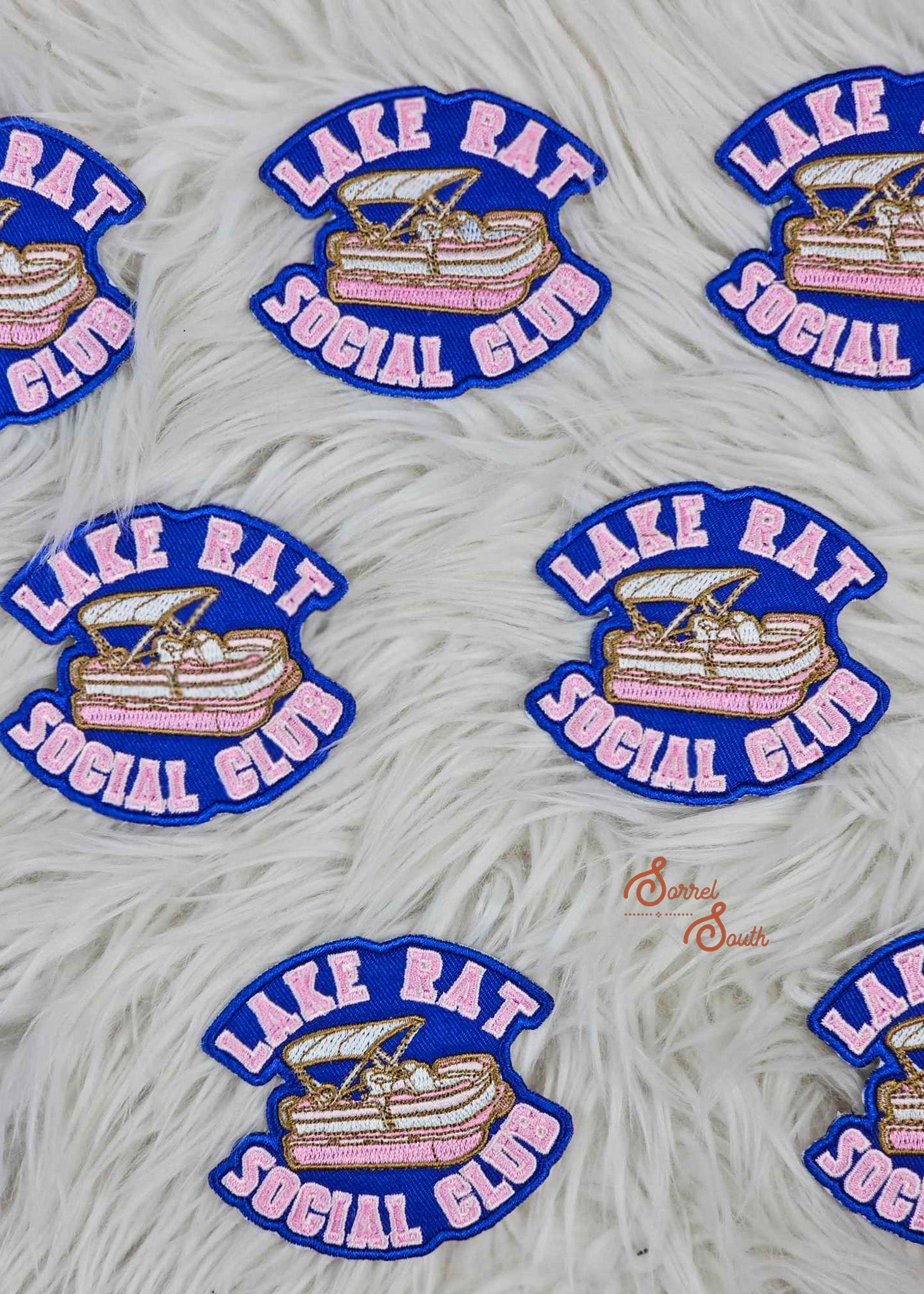 Lake Rat Social Club Patch, iron on patch