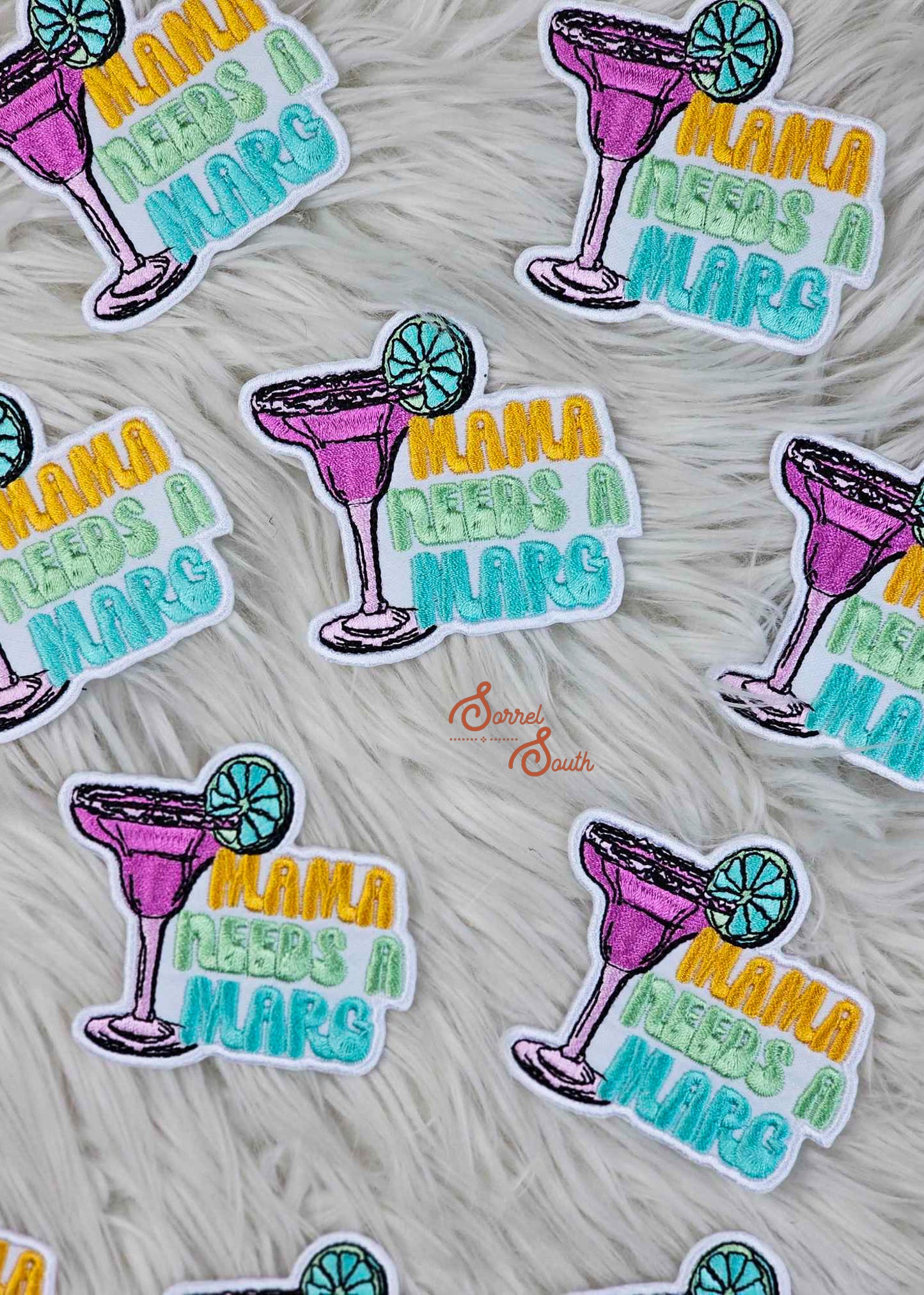 Mama Needs A Marg Patch, iron on patch