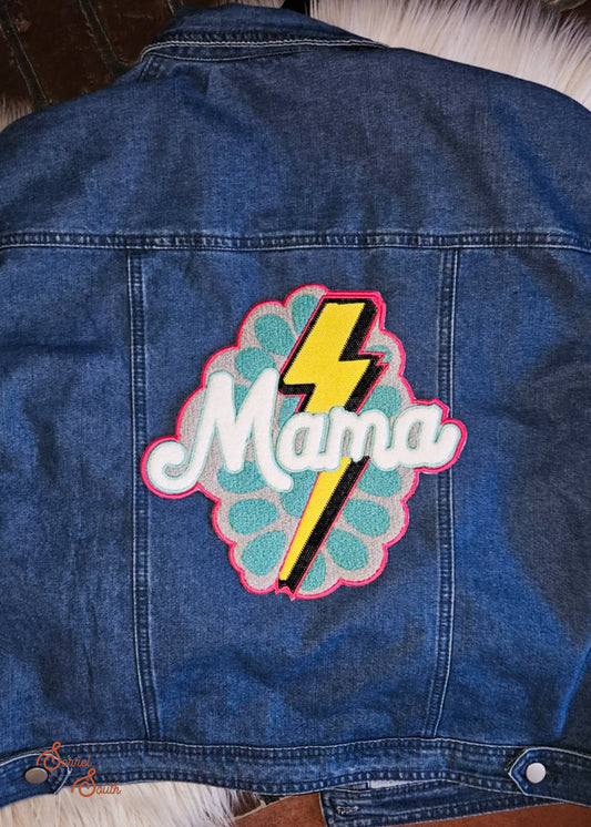 LARGE Pink Mama Lightning Bolt Patch adhesive patch Sorrel South