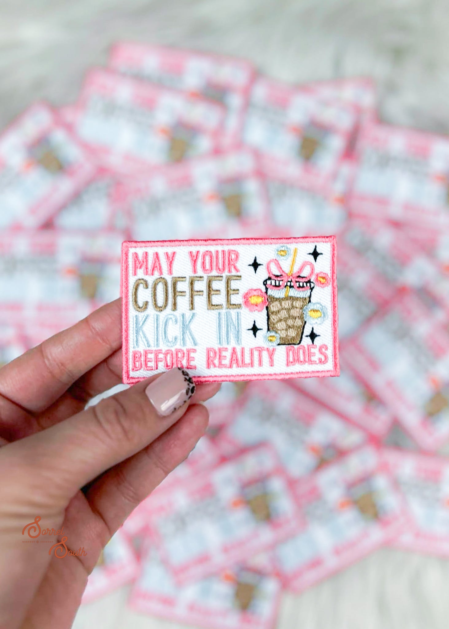 May Your Coffee Kick In Patch adhesive patch Sorrel South