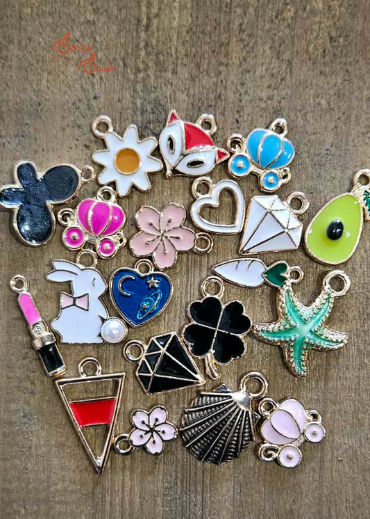 Multi-Colored Assorted Charms - Pack of 10 charms Sorrel South