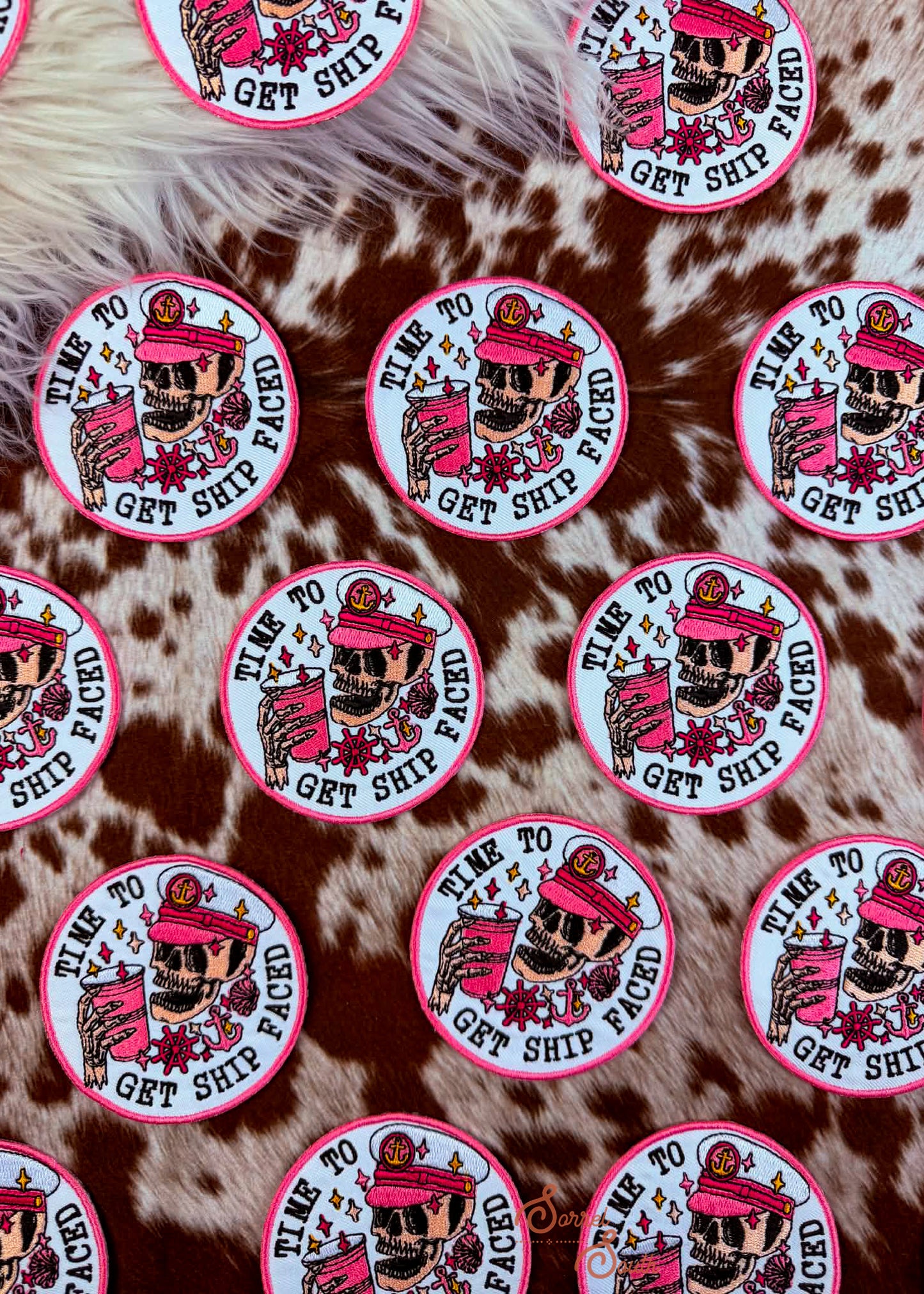Time To Get Ship Faced Patch adhesive patch Sorrel South