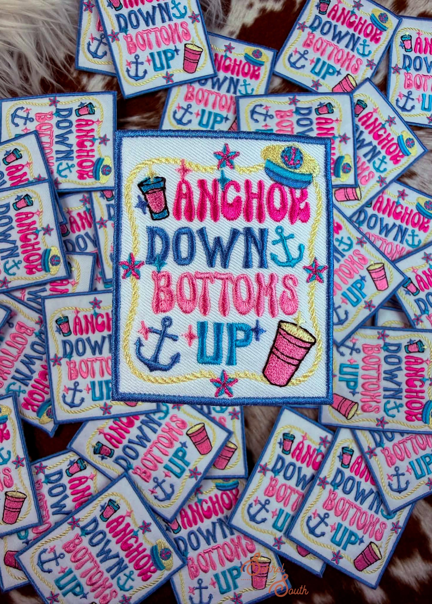 Anchors Down Bottoms Up Patch adhesive patch Sorrel South