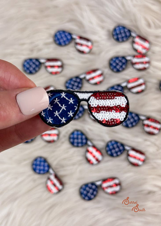 Patriotic Sunglasses Patch adhesive patch Sorrel South