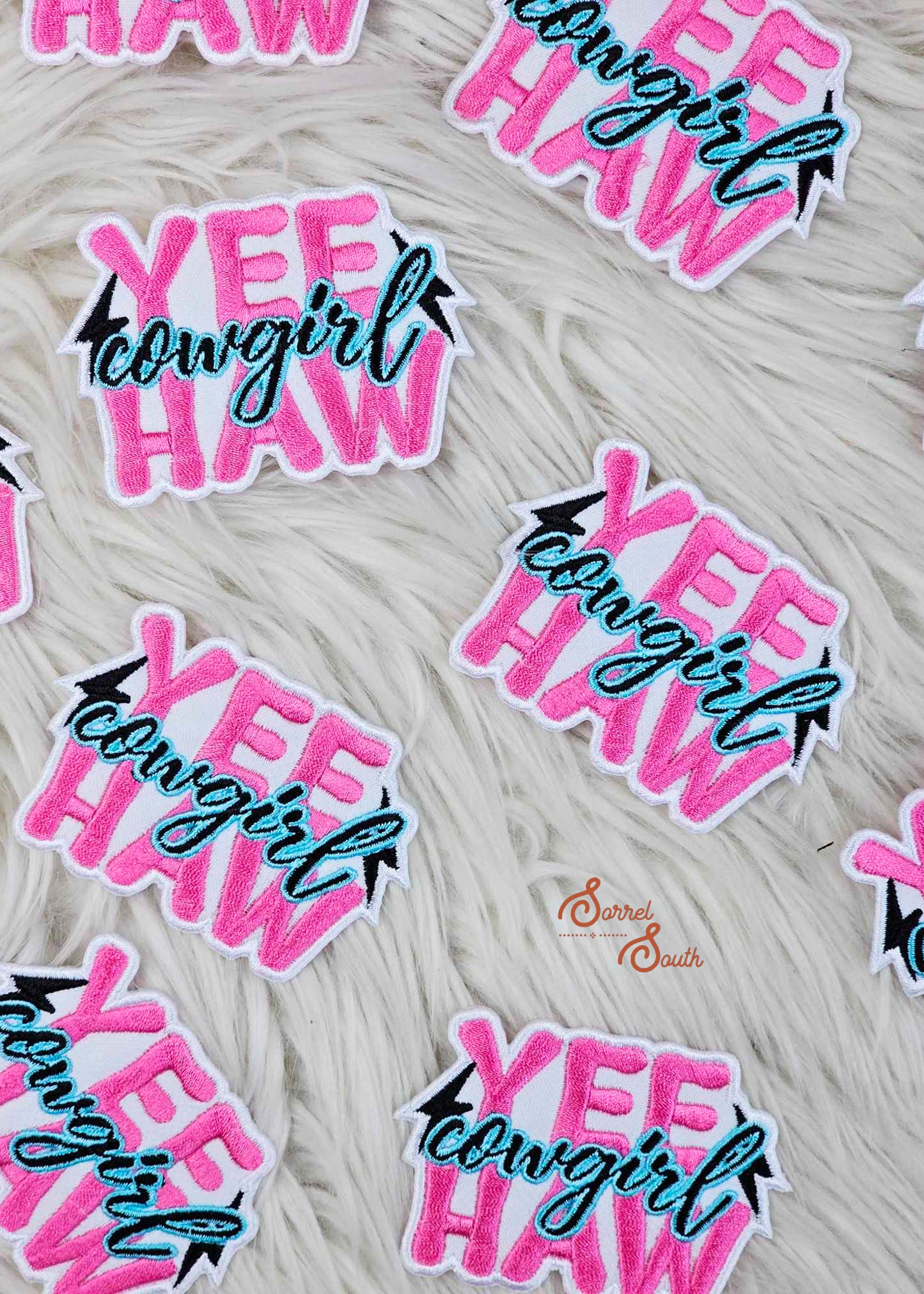 Pink YeeHaw Cowgirl Patch