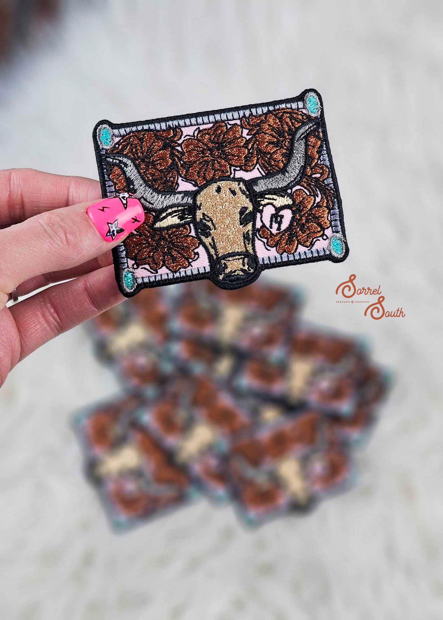 Rectangle Longhorn Patch